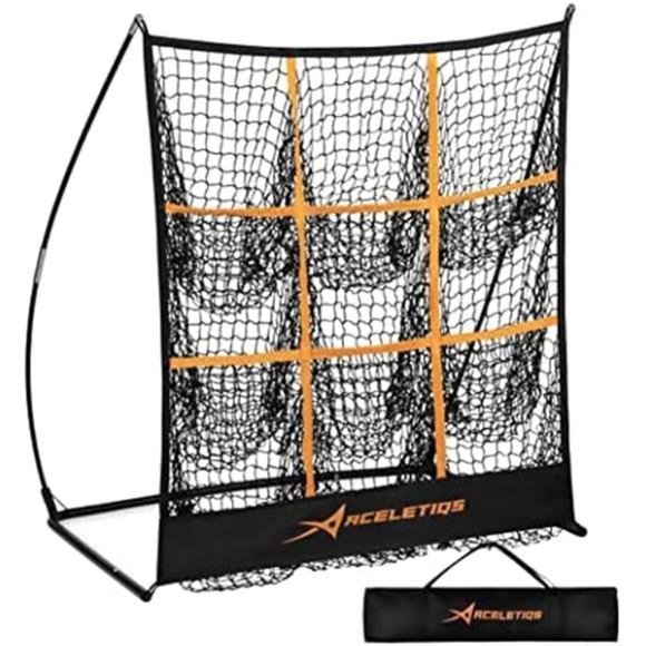 Pitching Target Baseball Net with 9 Targets Baseball Training Equipment - Picture 1 of 6